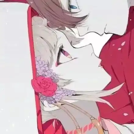  情侣头像告诉桃花不用开了,我等的人他来了