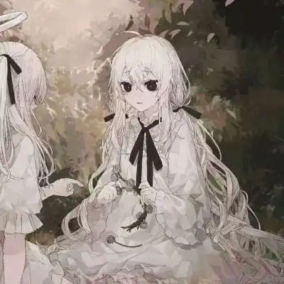 林弦可爱手绘二次元闺蜜头像
