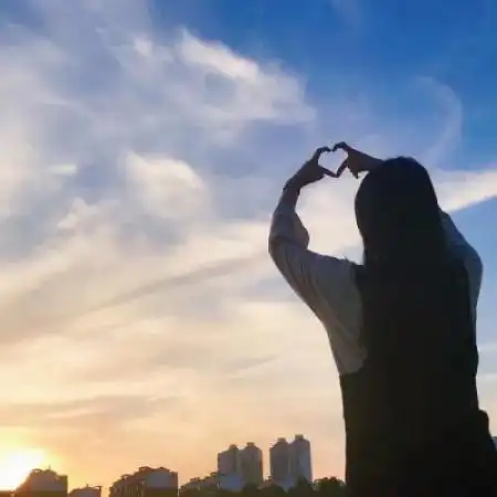  治愈系情侣头像,蓝色治愈系情侣头像一人一张单人