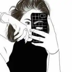  如图所示的男性情侣头像,求各位大神帮忙,情侣拿手机的黑白头像