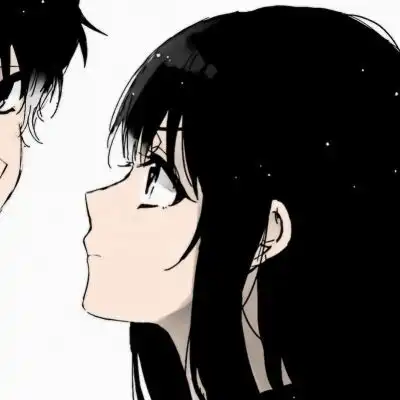  黑白情头一对两张你闻今晚的情侣头像我要个性网