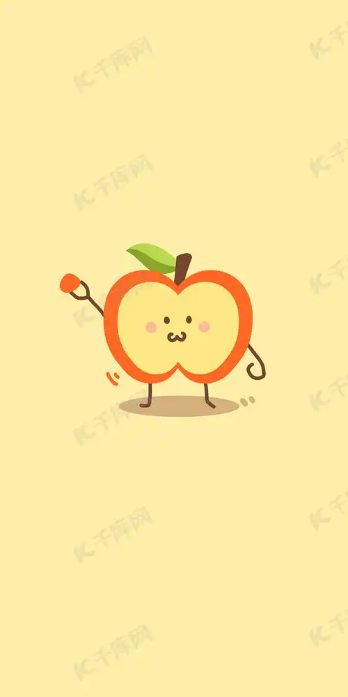  可爱简单的苹果水果背景图片免费下载千库网