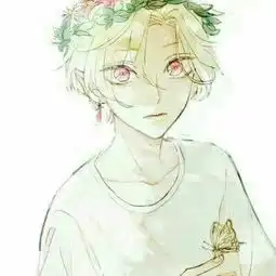  忧郁系列动漫情侣卡通微信头像16