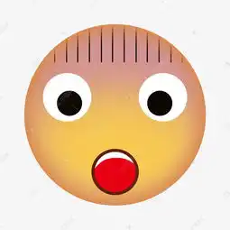  emoji黄色简单面部表情包惊讶素材图片免费下载千库网