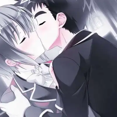  情侣头像动漫手绘甜羞羞脸