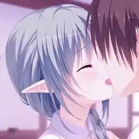  情侣接吻头像一对两张校园情侣