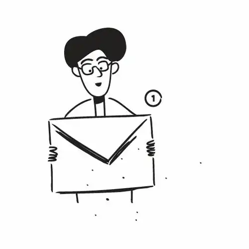  可爱小人简约黑白线条小人插画一笔画潮流插画人物动作开心生气占位符图标贴纸免扣2d卡通插画手绘png免抠素材47插画简约线条小人