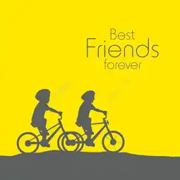  情人节快乐的概念剪影的男孩骑自行车上的黄色和黑色的背景模板免费下载eps格式编号15199514千图网