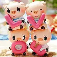  卡通小猪猪情侣头像卡通情侣头像