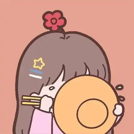  超可爱的干饭情侣头像