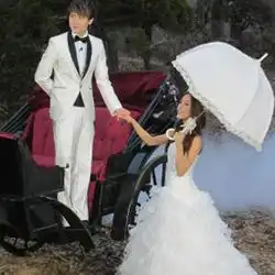  婚纱情侣头像唯美幸福的婚纱照