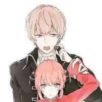  哥妹适合头像一左一右可爱卡通哥妹两头像