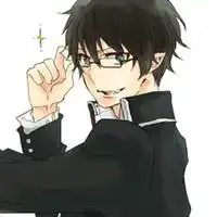  可爱卡通男生戴眼镜头像,,多一点