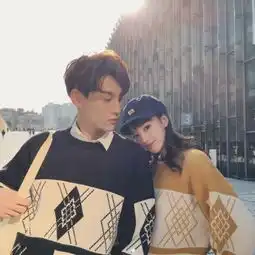 意境情侣头像一男一女一张精选一个人一场梦此心不二