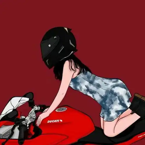  又酷又飒的头像机车爱好者