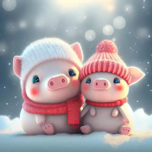  萌萌的情侣版十二生肖宝贝