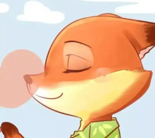  疯狂动物城情侣头像狐尼克和兔朱迪cp情头