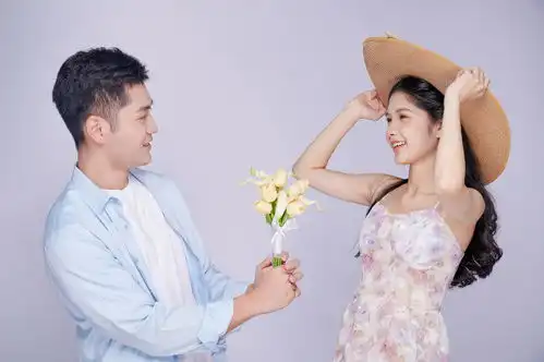  情人节浪漫甜蜜情侣花束花朵高清摄影图片摄影图