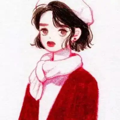  二次元卡通情侣头像两张一男一女