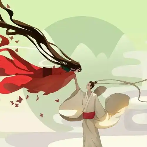  好看的古风情侣头像啊