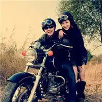  夜景情侣透明微信头像图片大全