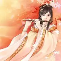  吹笛子古风头像古代侠客风格男子吹笛子头像