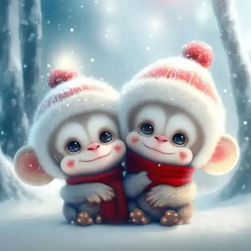  萌萌的情侣版十二生肖宝贝