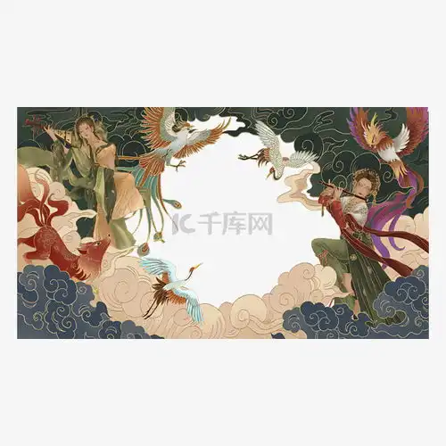  敦煌壁画敦煌飞天素材图片免费下载千库网