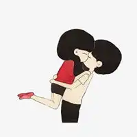  情侣拥抱亲吻唯美头像微信头像图片大全