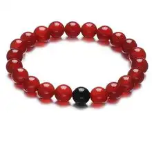  luxwomen天然玛瑙手链心心相印女款8mm怎么样,好不好