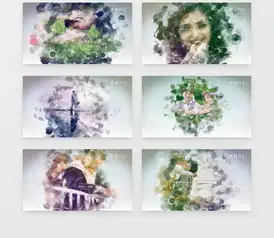  唯美爱情粒子特效图片展示相册动画ae模板视频素材下载aep格式19201080像素熊猫办公