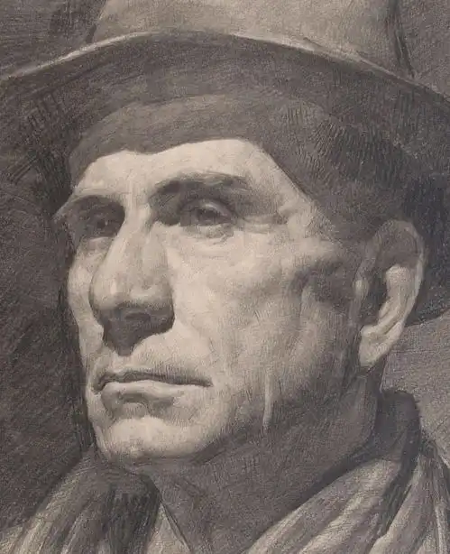  乌克兰美院,素描头像与半身带手像