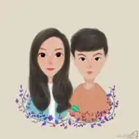  手绘头像情侣黑白简约微信头像图片大全