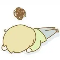  找动漫情侣头像两个小人都趴在地上的脑袋上都有无言的那种符号