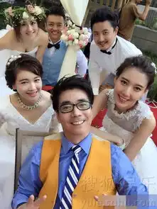 婚纱美照刘芸头戴花环美艳动人与姐妹淘合影