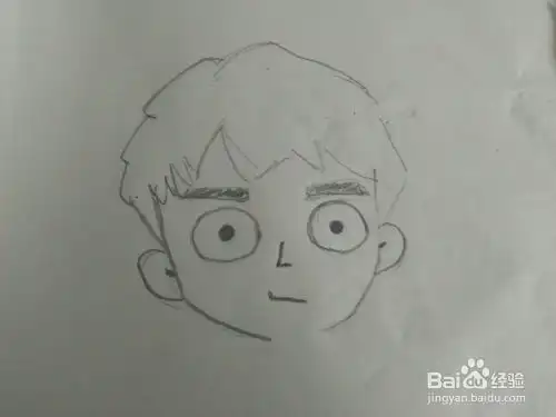  简笔画黑白系列头像二