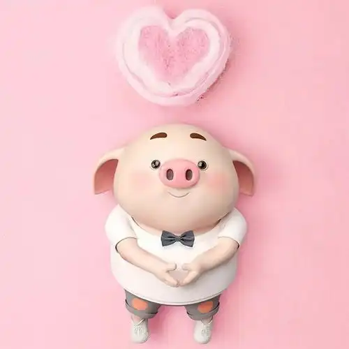  猪年当然用猪头像啊