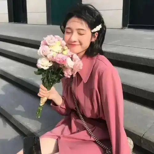  女生头像爱你时有风