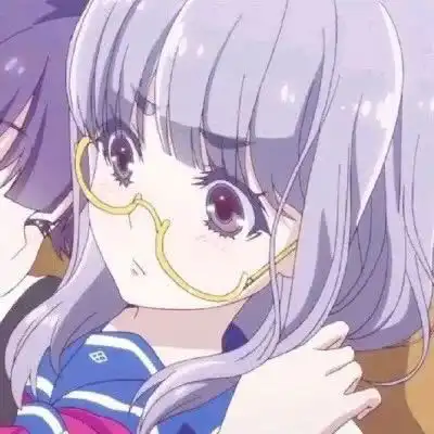  手绘动漫女生头像可爱的动漫女生闺蜜头像一对两张