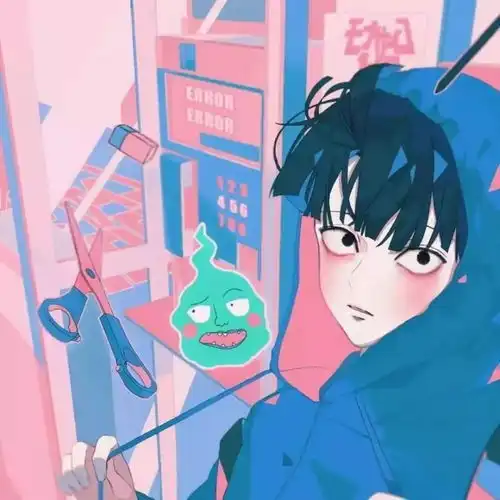  小众动漫男头手绘风帅气男生头像插画