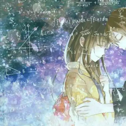  2020很经典的公式动漫情侣头像一男一女,全部是数字公式