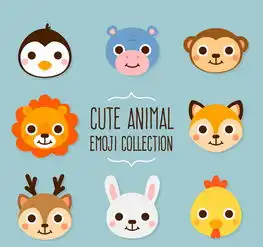  大眼睛动物表情头像