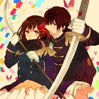  动漫情侣头像一男一女萌的,爱不再残缺,让伤心离我们而去