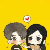  动漫最萌身高差情侣头像吻微信头像图片大全