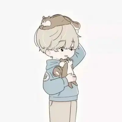 情侣头像卡通呆萌一对维也纳在肖邦指尖忧伤