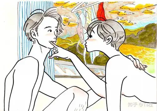  寻找一组最近比较火的手绘情侣图,一男一女的现代的你们知道是什么吗