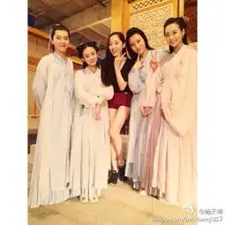蒋梦婕探班花千骨北电最美女生鲍天琦人气演技双赢