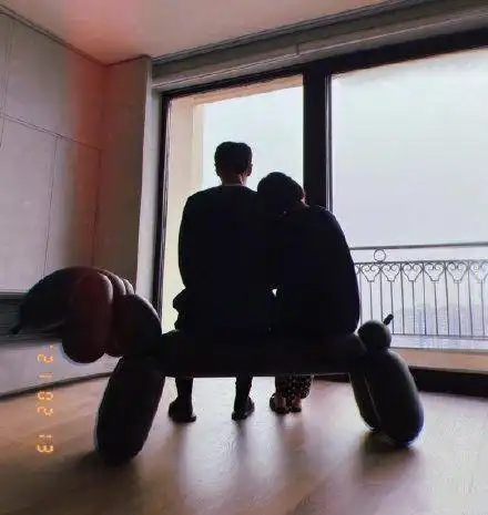  合体过情人节杨丞琳李荣浩穿情侣衫甜蜜合影