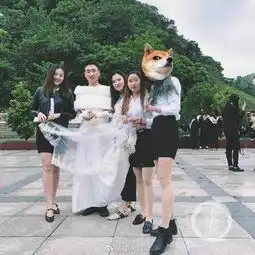  高校拍毕业照全班唯一一个男生穿婚纱组图