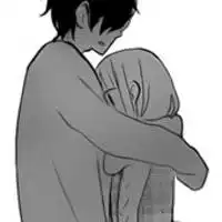  漫画头像男生女生拥抱